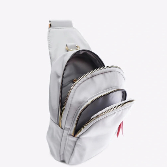 Mersi Abi Nylon Sling Bag - Gray - Picture 8 of 10